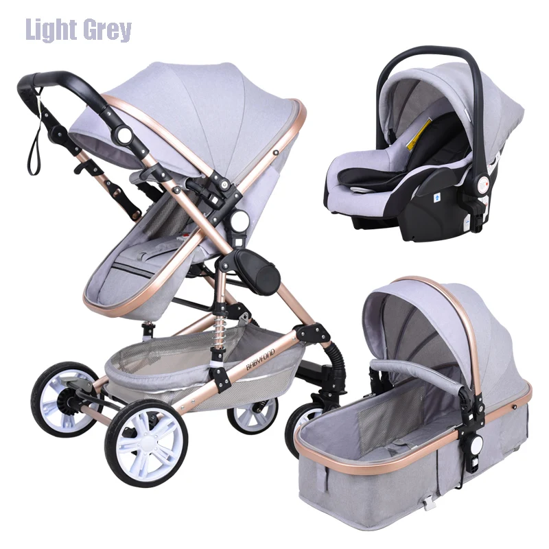 Детская коляска Babyfond 3 в 1 многофункциональная с высоким ландшафтом