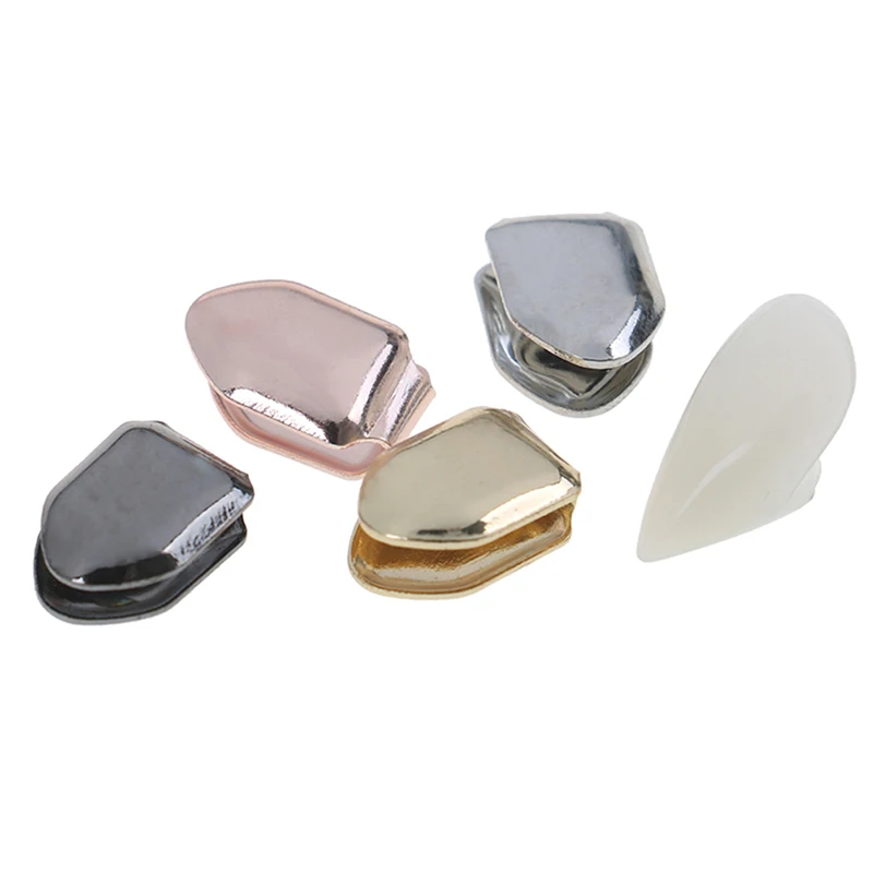

HOT 1pc Gold Plated Hip Hop Teeth Caps Top Or Bottom Grill False Teeth Whitening Gold Plated Small Single Tooth Cap