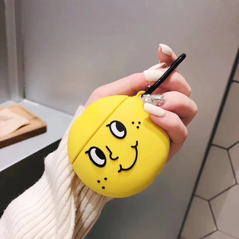 919 3D чехол для наушников s для AirPods 2 Чехол милый эльф мяч мультфильм для Apple Air Pods Защитная крышка для Earpods чехол для наушников кольцевой ремешок - Цвет: 919