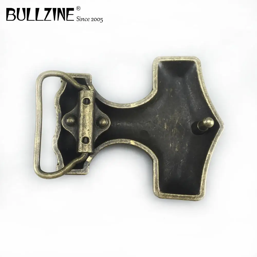 Оптовая продажа ремень Bullzine из цинкового сплава Mjolnir пряжка для ремня THORSHAMMER VIKING