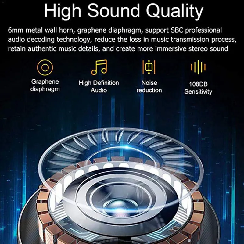 Беспроводные наушники Q67 Bluetooth 5 0 TWS Спортивная гарнитура для режима свободные