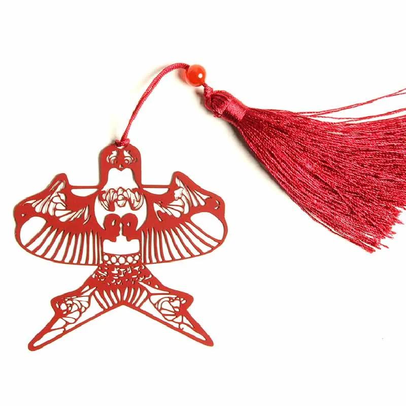 

Chinese Style Paper Kite Bookmark Creative Metal Kite Book Clip Pagination Mark Students Reading Stationery School Office Supply