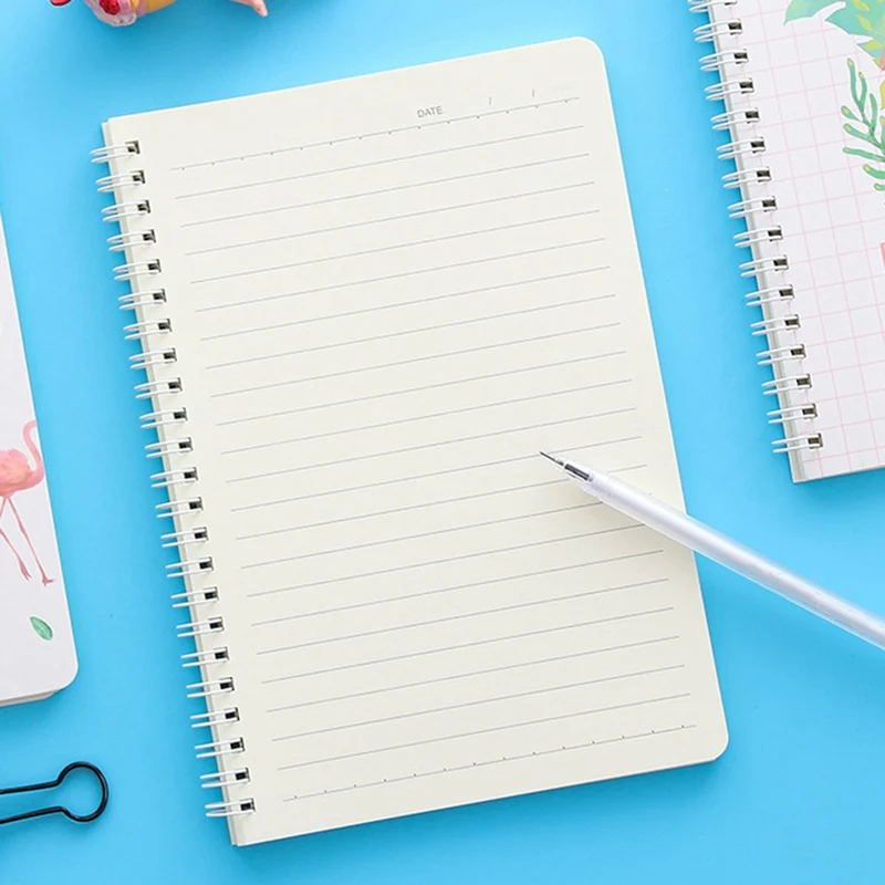 

Creative Kawaii Stationery Flamingo Notebook A5 Note Book Small Fresh Coil Manual Account Book Student Supplies