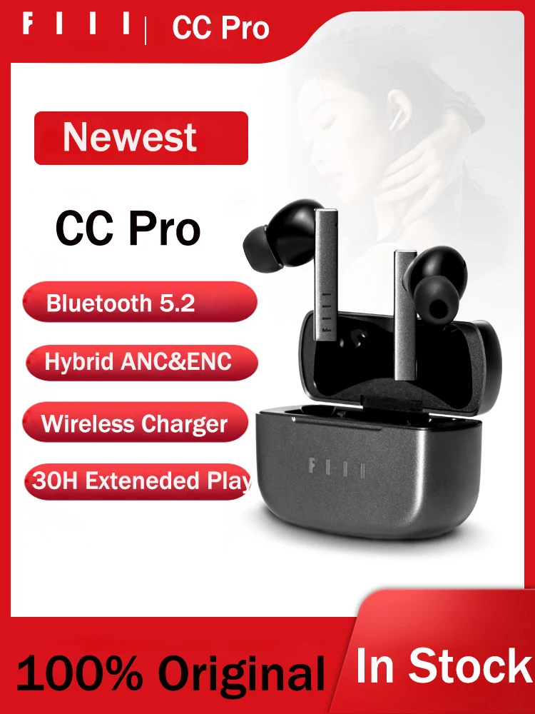 TWS наушники FIIL CC Pro Bluetooth 5 2 активное шумоподавление до 39 дБ поддержка беспроводной