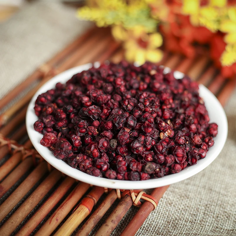 

2021 Organic Wild Dried Schisandra Chinensis Wu Wei Zi Five Flavor Berry Herbs wuweizi Herbal-Tea good for health care Houseware