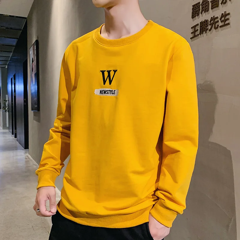 

2020 spring and autumn new men's long-sleeved round neck sweater men's clothing