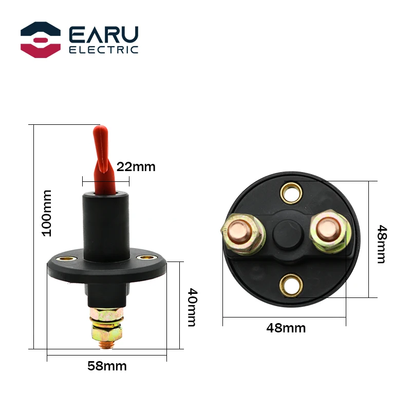 12V 24V красный ключ отрезать Батарея главный выключатель для автомобиля мотоцикла