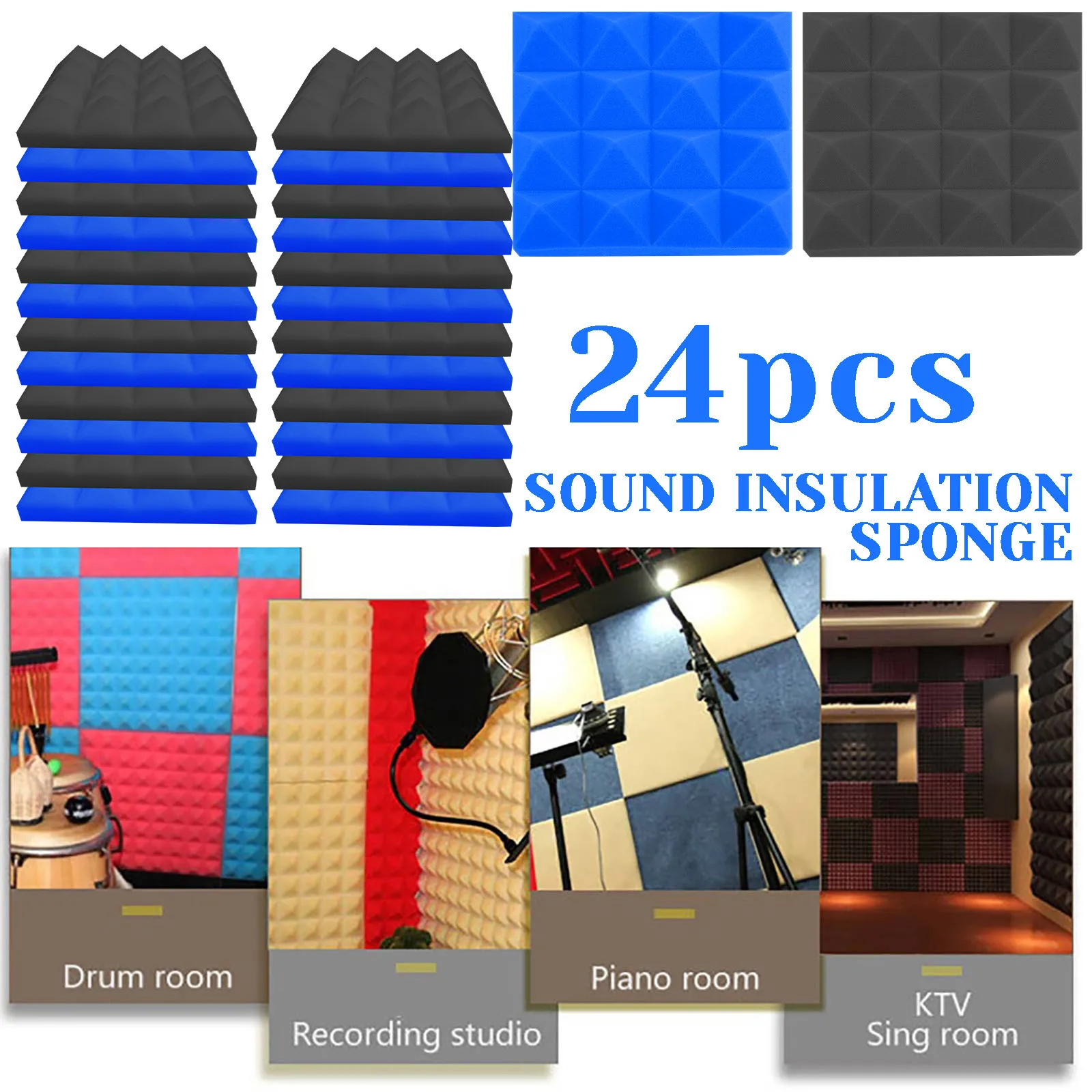 Звукоизоляционная губка для дома и помещений поглощение шума настенные Стикеры