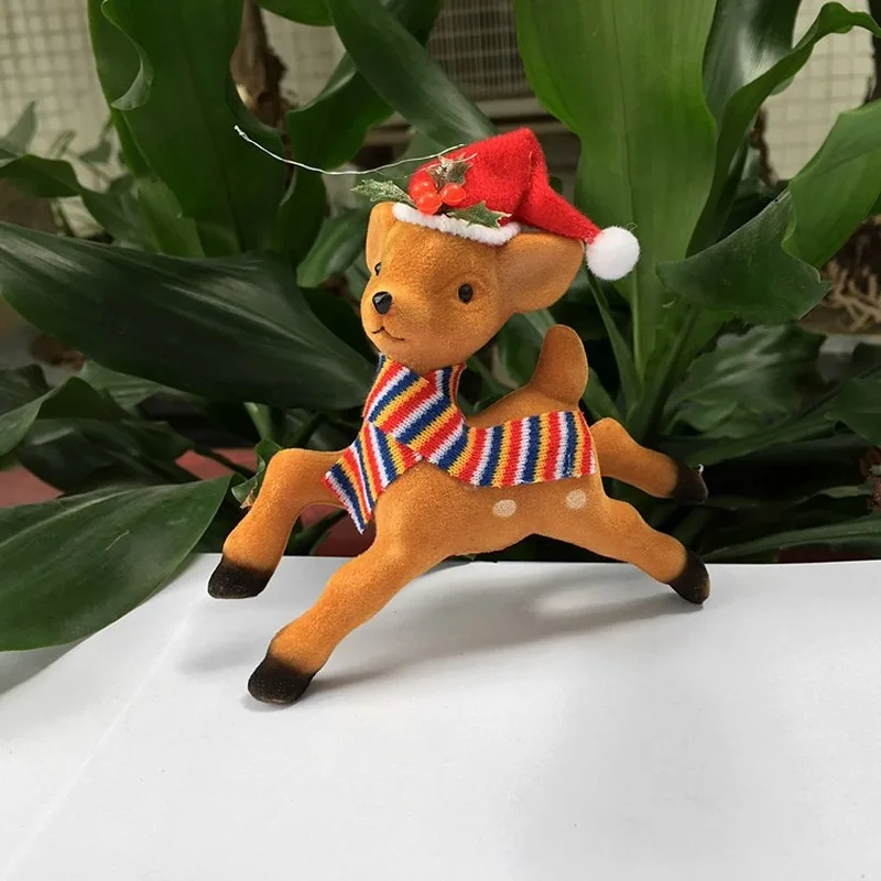 6 шт./пакет Пластик рождественского оленя рождественские украшения предметов