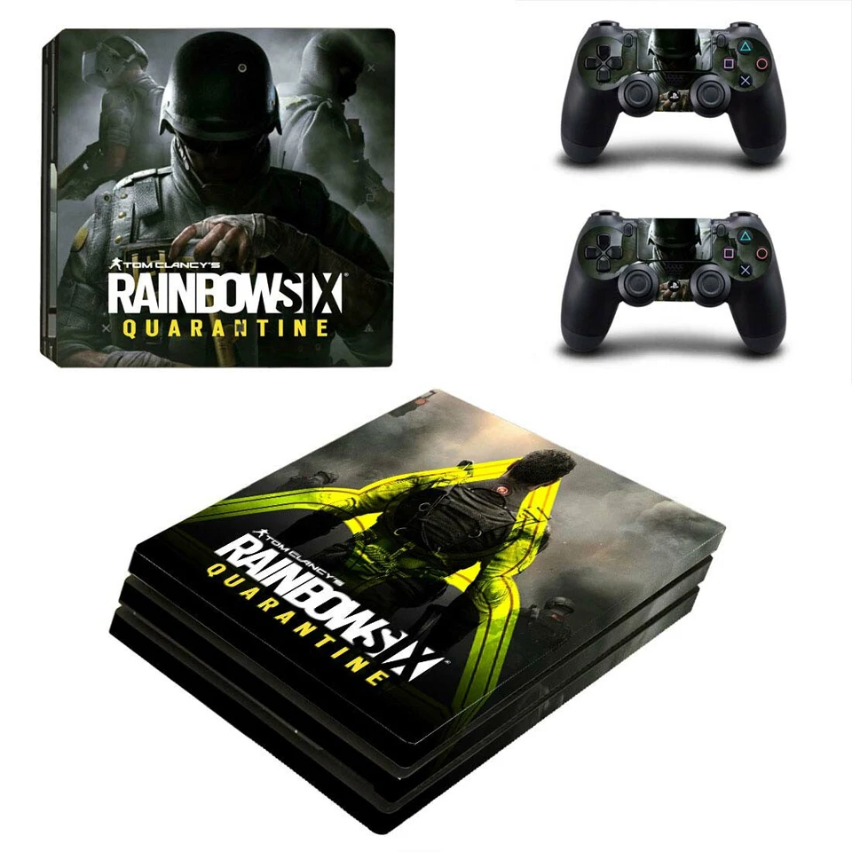 YSP4P-3578 Виниловая наклейка защитная пленка для playstation 4 PS4 Pro консоль и контроллер-Tom Clancy's Rainbow Six Siege - Цвет: YSP4P-3578