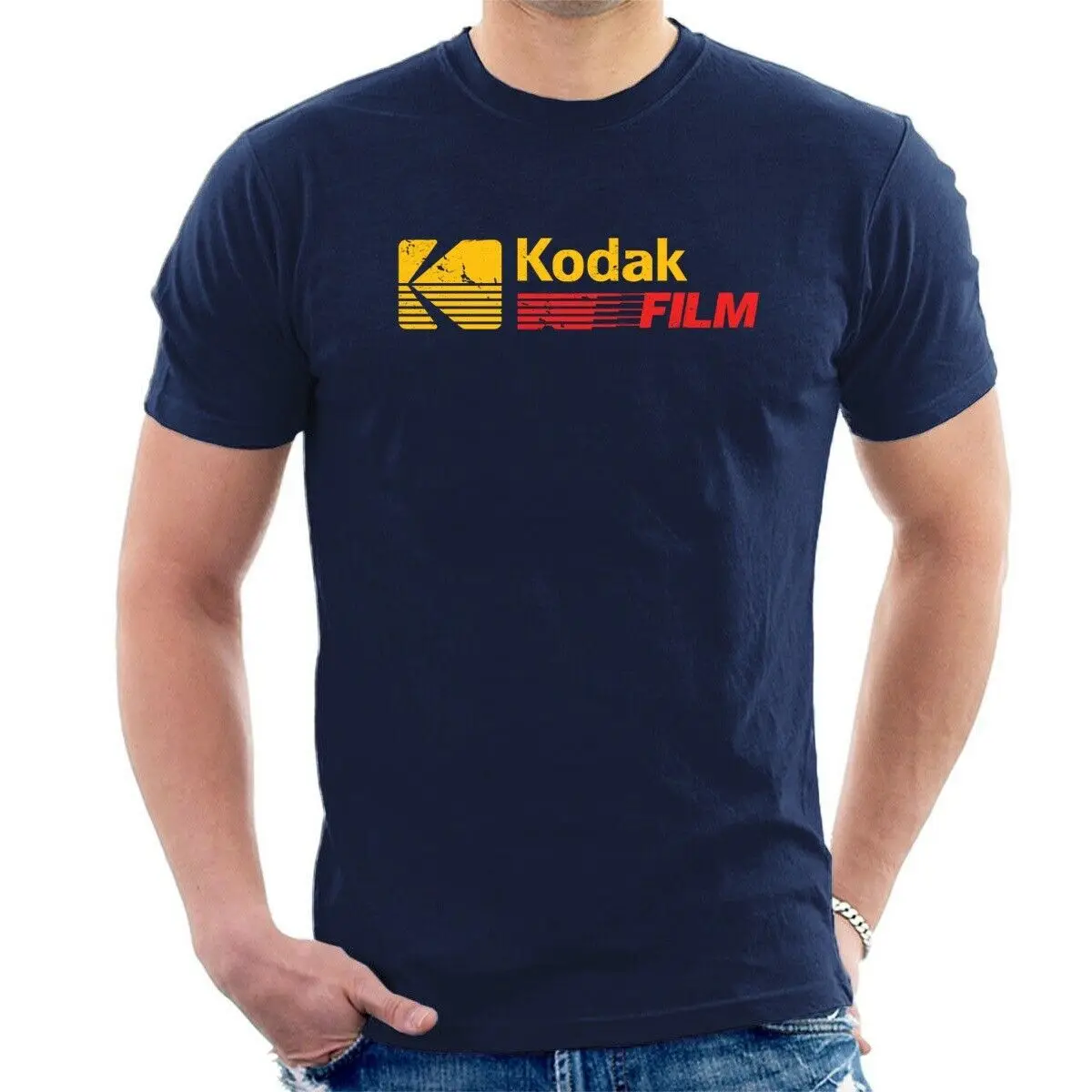 KODAK фильм футболка Distressed Ретро винтажный стиль фотографии все размеры T36| |