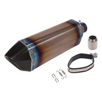 470mm titanium alloy exhaust pipe modified muffler end tips removable db killer slip on 51mm motorcycle atv exhaust system
