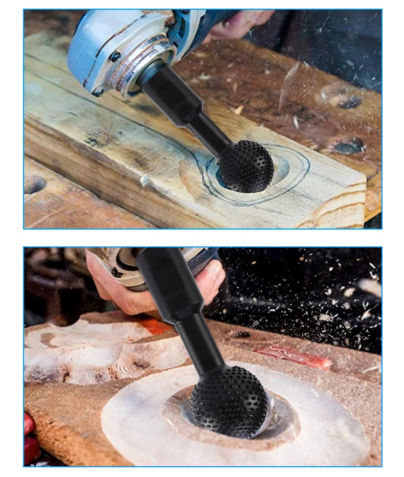 10/14 мм Шлифовальная головка круглые шарики сверла для резьбы по дереву угловой