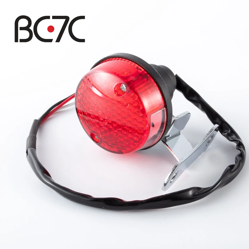 Универсальный круглый светодиодный задний стоп-сигнал для мотоцикла фонарь