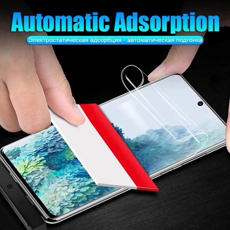 

Hydrogel Film on The Screen Protector for Samsung Galaxy S21 Ultra Plus 5G S20 FE Note 20 Ultra S10 S9 S8 Plus Screen Protectors