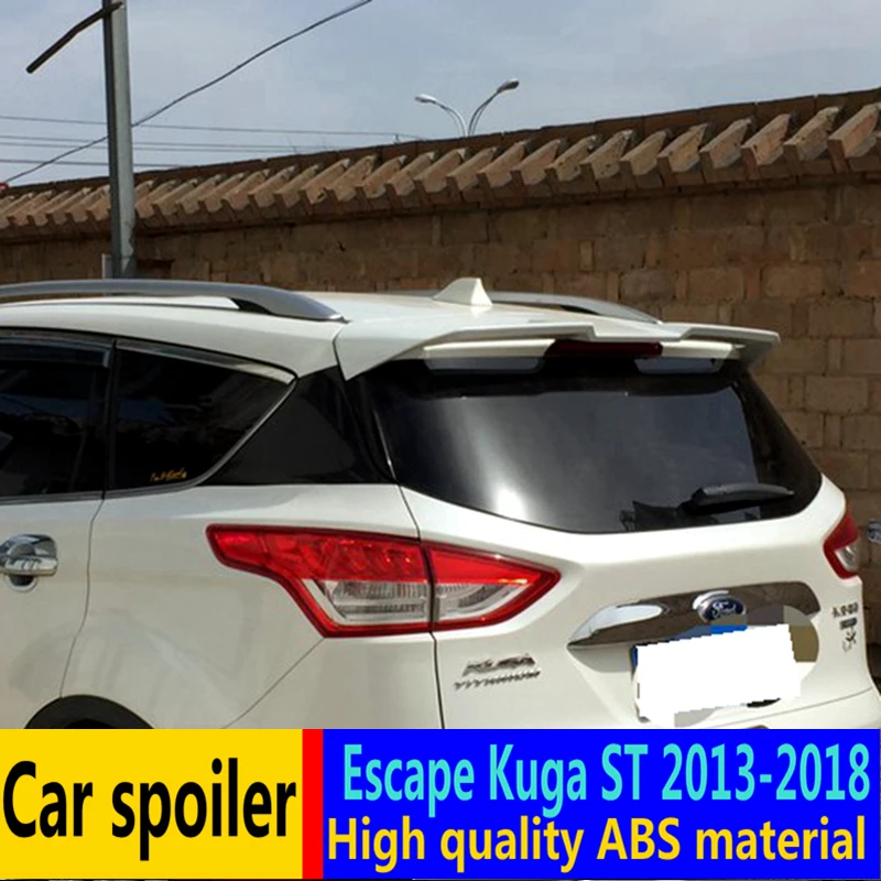 Для Ford Escape Kuga ST спойлер 2013 2018 Высокое качество ABS Материал автомобильное заднее