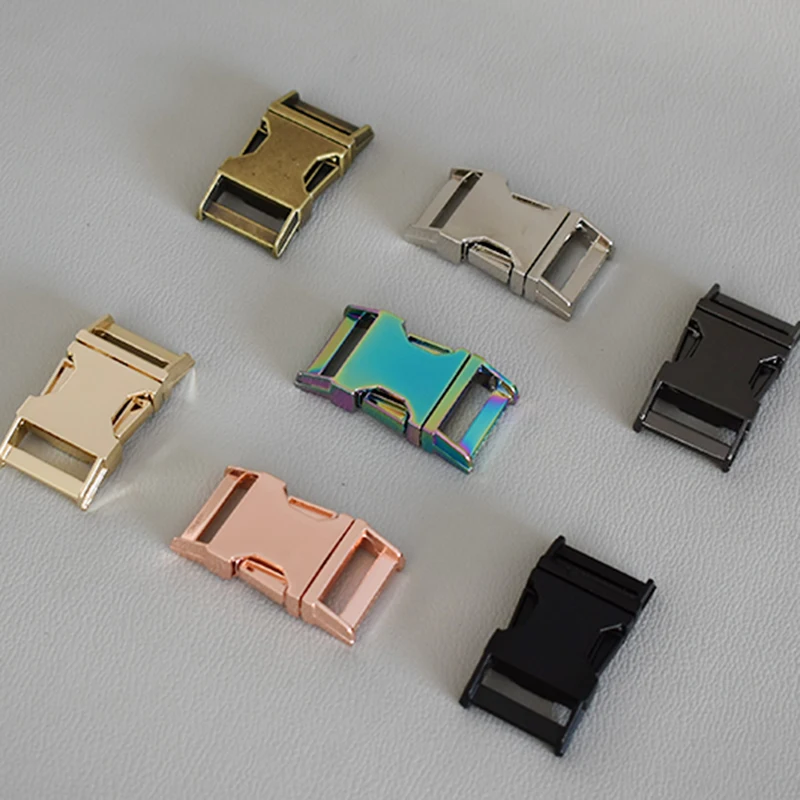 10 Pcs/Lot Rose gold Metal Buckles Adjustable Release Clasp and Slides for 20mm Webbing Straps Tactical Bags Pet Collar DIY | Дом и сад