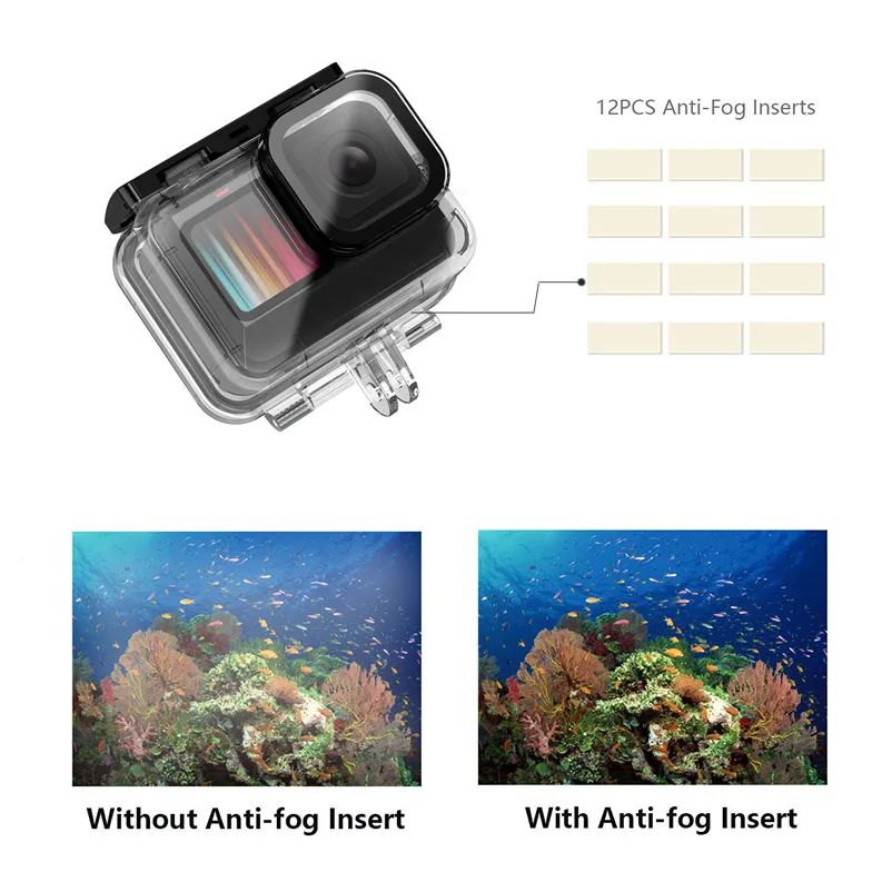 Купить Набор аксессуаров KFFTWWX для Gopro Hero 9, черный водонепроницаемый корпус, протектор экрана из закаленного стекла, Крепление Фильтра для Go Pro 9