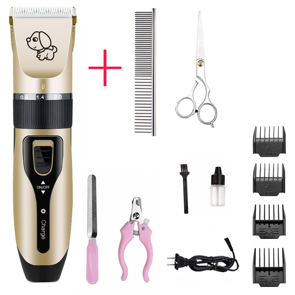 c6 full kit 2 Профессиональные электрические аккумуляторные кошка Машинки для стрижки собак собака клипер для волос Уход за лошадьми бритвы Набор домашних животных Машинка для стрижки - Цвет: c6 full kit 2
