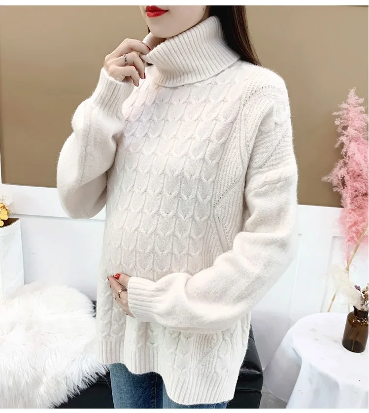 Одежда для беременных сезон осень зима модный свитер Однотонный удобный с