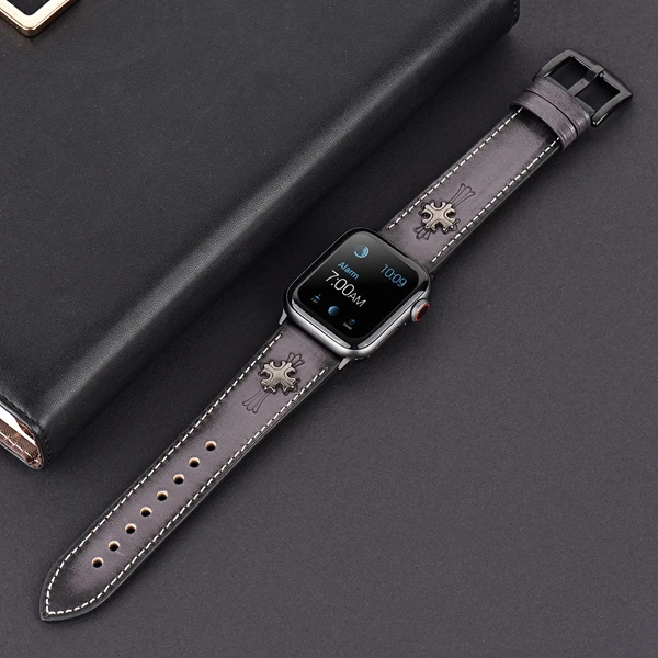 Ремешок для Apple Watch серии 1 2 3 4 5 Модный ремешок iWatch 42 мм 38 отличная кожаная Петля 40 44