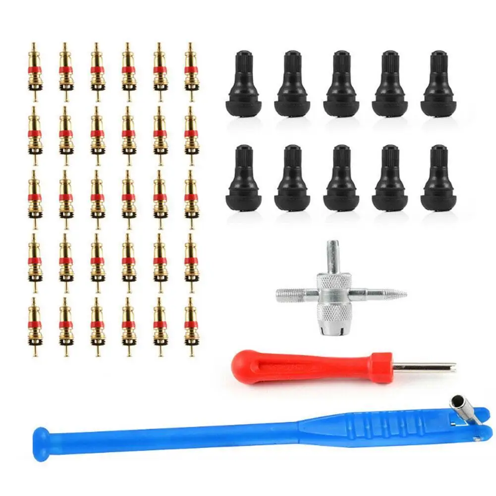 

43pcs Car Tyre Valve Repair Tool Kit Motorcycles Installation Tools Electric Vehicles Accessoires Tyre Valve Core Remover New