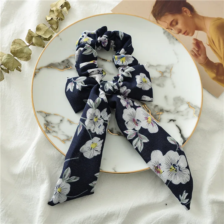 NEW Arrive Flower Elastic Hair Rubber Band Fringe Belt Tiara Girl Scrunchie for Women Gum Accessories |