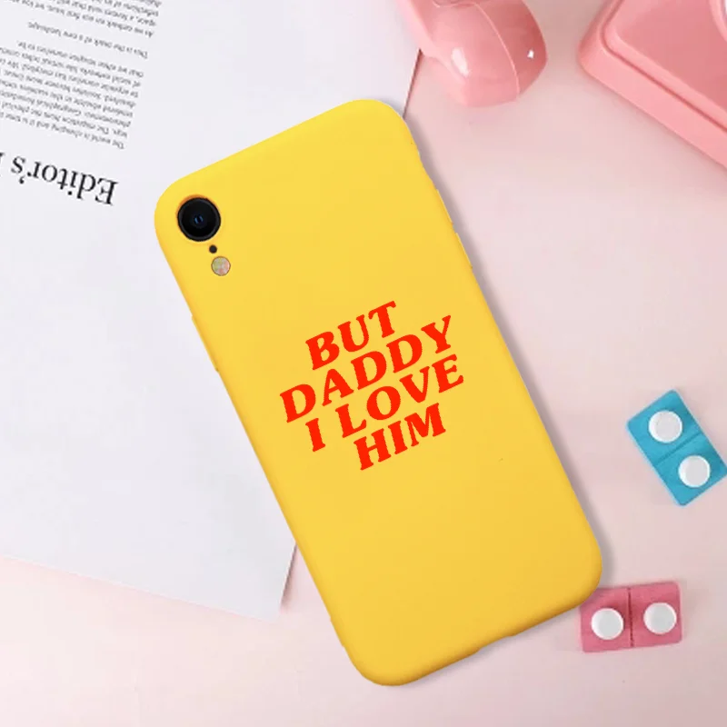 Но папа я люблю его iPhone 11 чехол xr 8 7 6 5 для Apple Гарри стили прозрачный черный белый |
