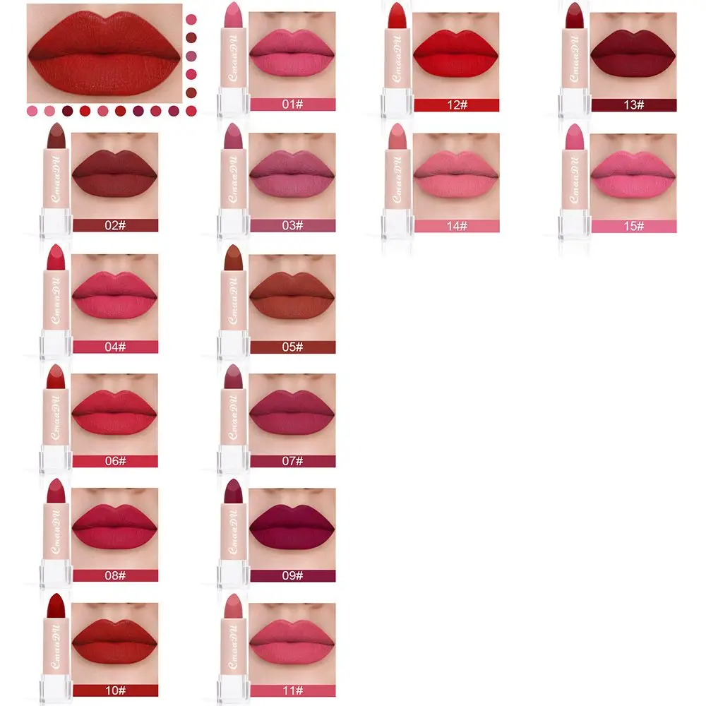 Матовая губная помада 15 цветов водостойкая стойкая антипригарная чашка не