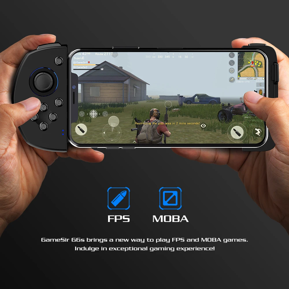 GameSir G6s вибрирующий мобильный игровой Touchroller беспроводной контроллер, Bluetooth геймпад для iOS iPhone для FPS и MOBA PUBG игры