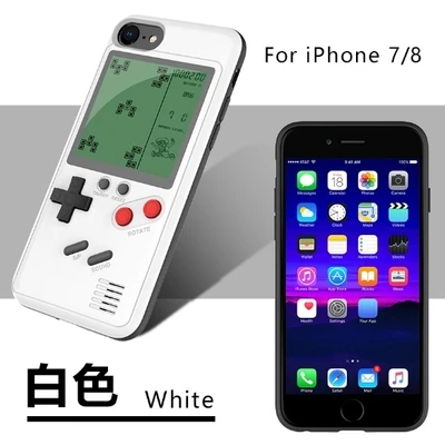Темно-синий 10 шт., чехлы для телефона Gameboy Tetris для Iphone 7, 8 plus, мягкий чехол из ТПУ, чехол для игровой консоли Blokus, чехол для Iphone X 6, 6S plus - Цвет: Темно-синий