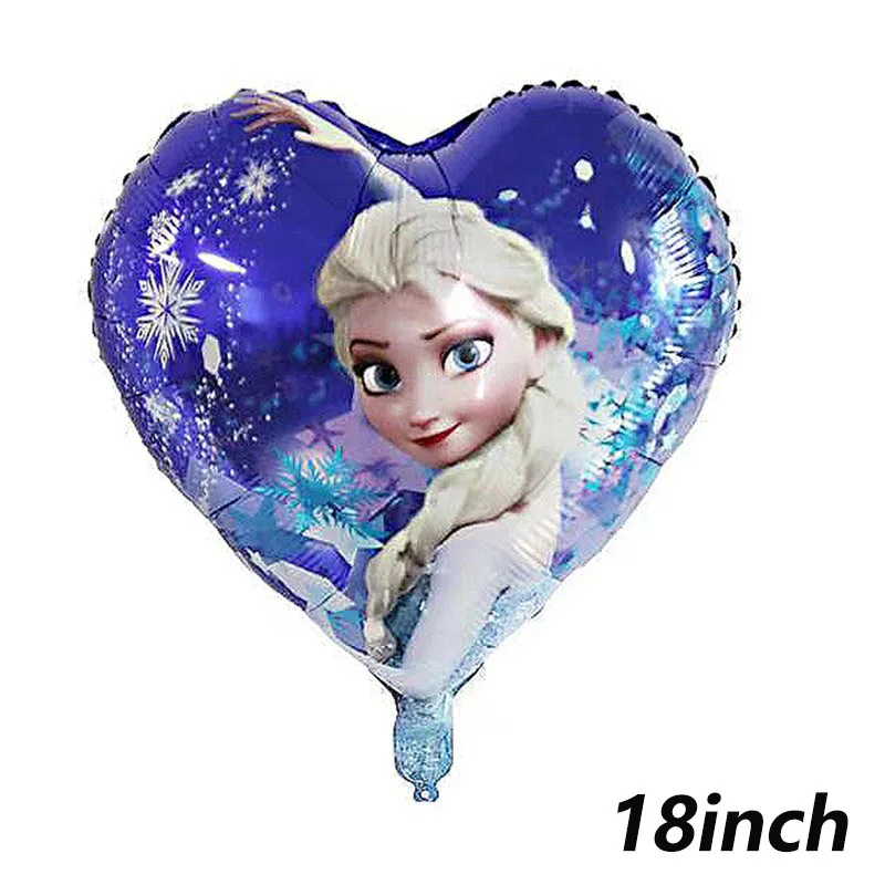 

6pcs/set Disney Princess Elsa Frozen 2 Balloons Girls Birthday Party Decor Supplies Baby Shower Aluminum Foil Balloons kid toys