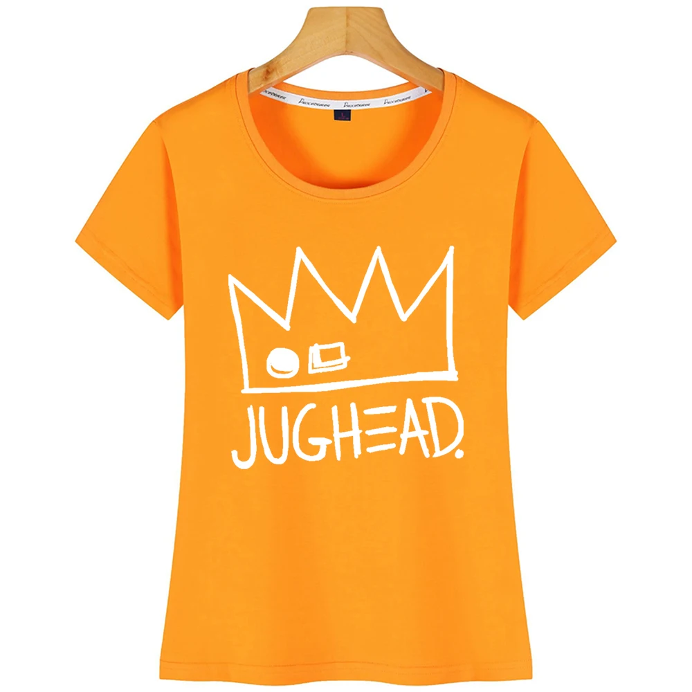 Футболка женская короткая смешная белая рубашка Jughead Jones Crown | Женская одежда