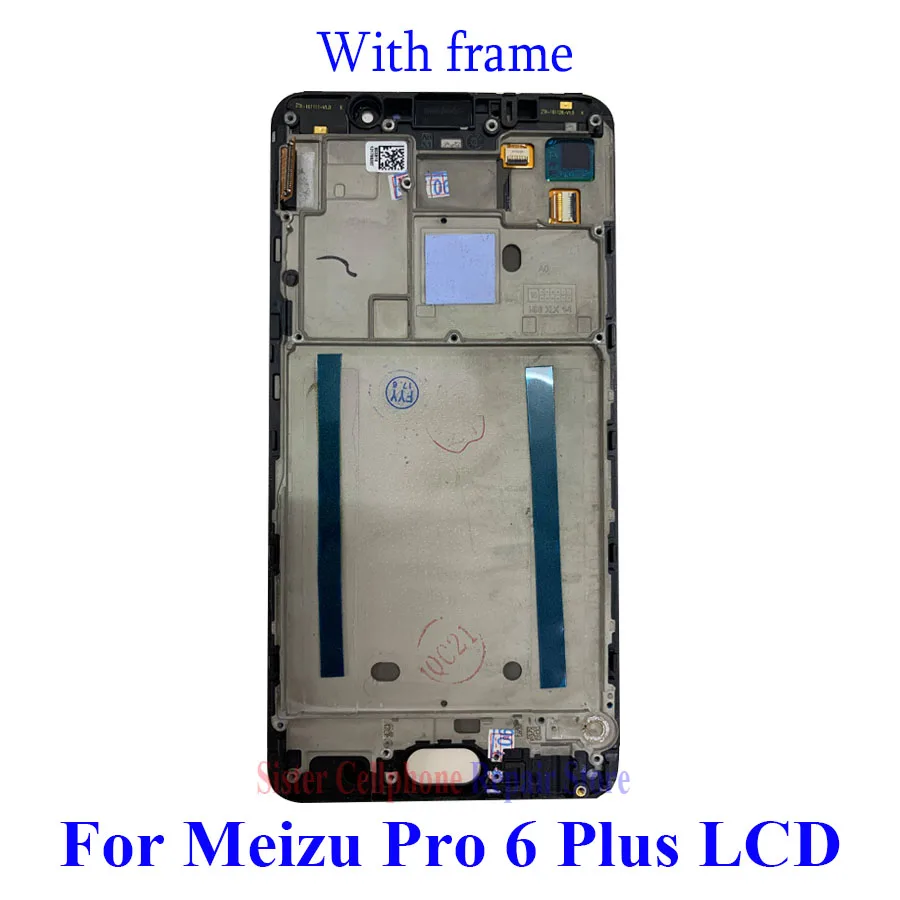 Kup Dla Meizu Pro 6 Plus M686H Wyświetlacz LCD Ekran Dotykowy Digitizer Montaż 5.7 ''dla Meizu Pro 6 Plus M686g Z Ramą Wymień Części