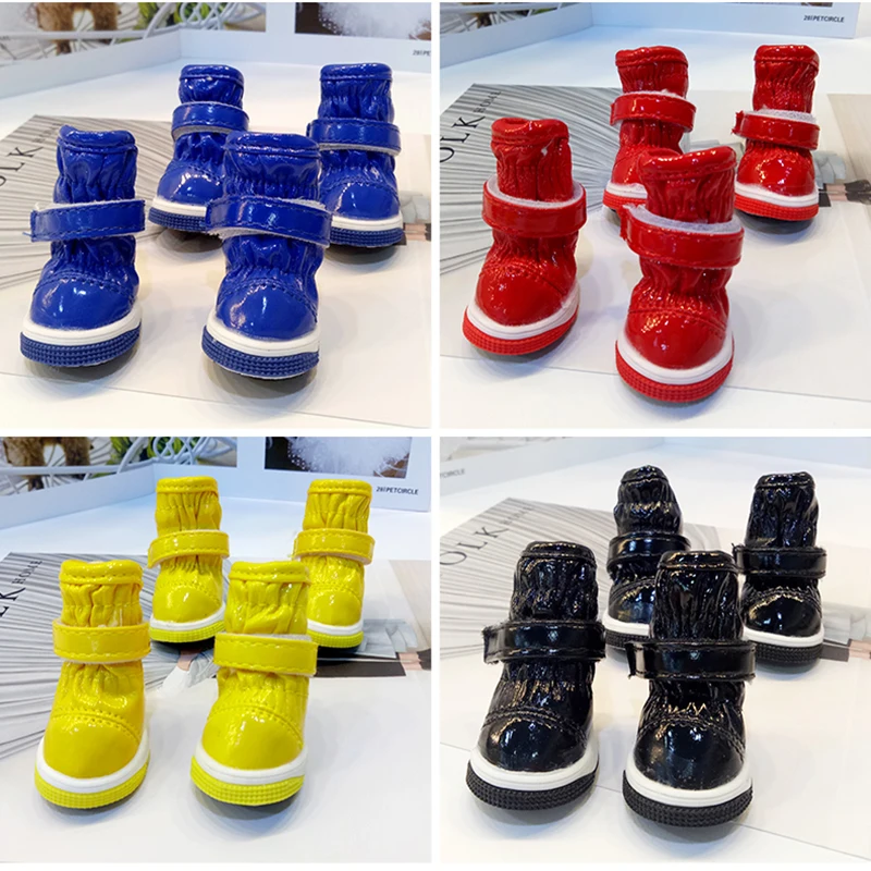 Горячая Распродажа зимняя обувь для собак чихуахуа щенка противоскользящие