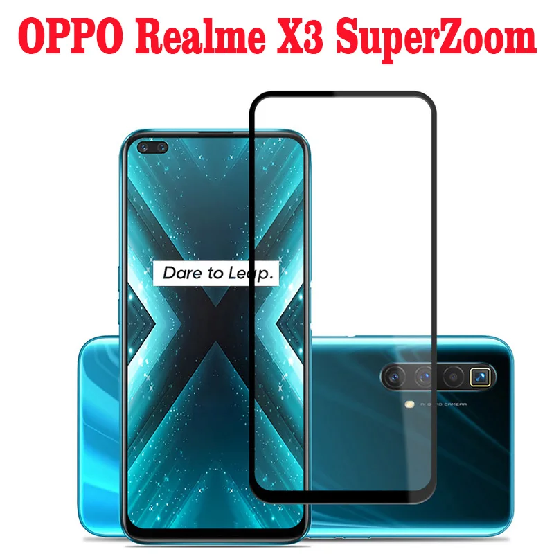 3D полное закаленное стекло для OPPO Realme X3 SuperZoom покрытие 9H Защитная пленка экрана