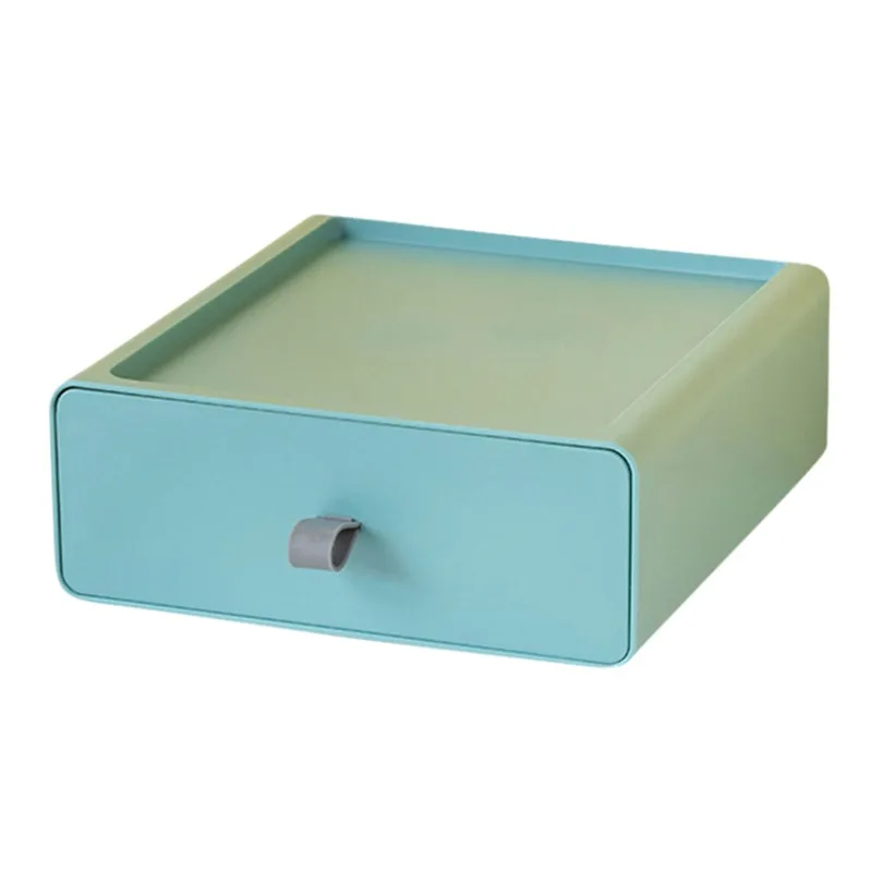 

Polypropylene Large Capacity Drawer Style Simple Modern Blue Orange Desktop Storage Storage Box Space Arrangement