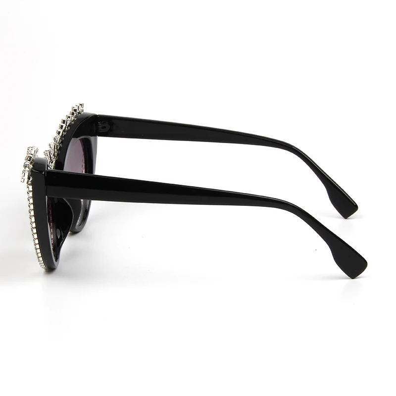 2019 Винтажные Солнцезащитные очки женские кошачий Глаз Модные со стразами