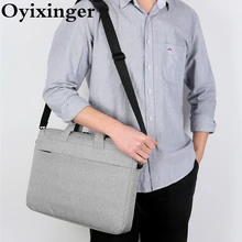 OYIXINGER Mens Laptop Bag Shockproof Laptop Bag For 14 15 Inch Macbook Lenovo Hp Waterproof Shoulder Bags Office Handbags Male