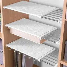 1 Set Closet Dividers Shelf Drawer Dividers And Separators Nail-Free Retractable Storage Rack 1 Set Closet Dividers Shelf Drawer Dividers And Separators Nail-Free Retractable Storage Rack