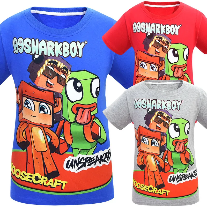 Забавная хлопковая футболка Детская летняя для девочек игровые футболки на Youtube