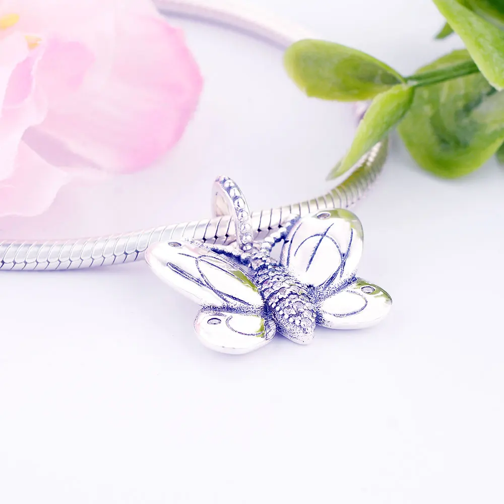 Оптовая цена 2019 Весна декоративная бабочка очарование 925 стерлингового серебра