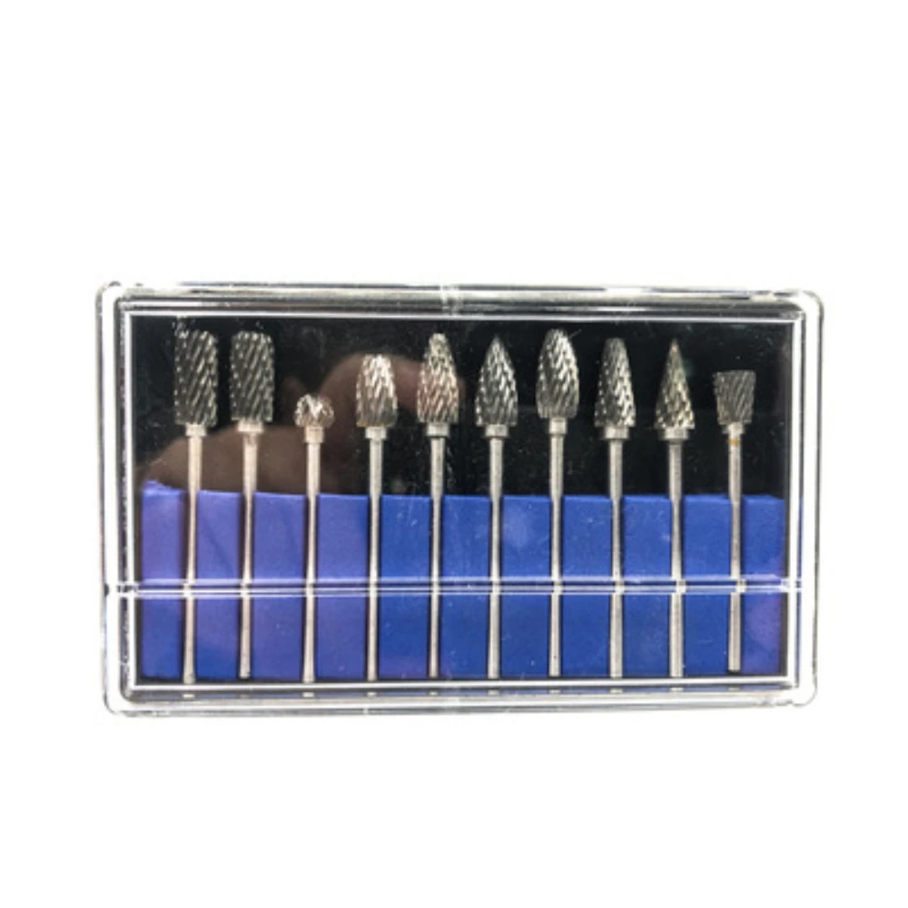 

2.35mm / 3mm Shank 10 Sets Of Tungsten Carbide Rotary Files Woodworking Milling Cutters for Woodworking Engraving