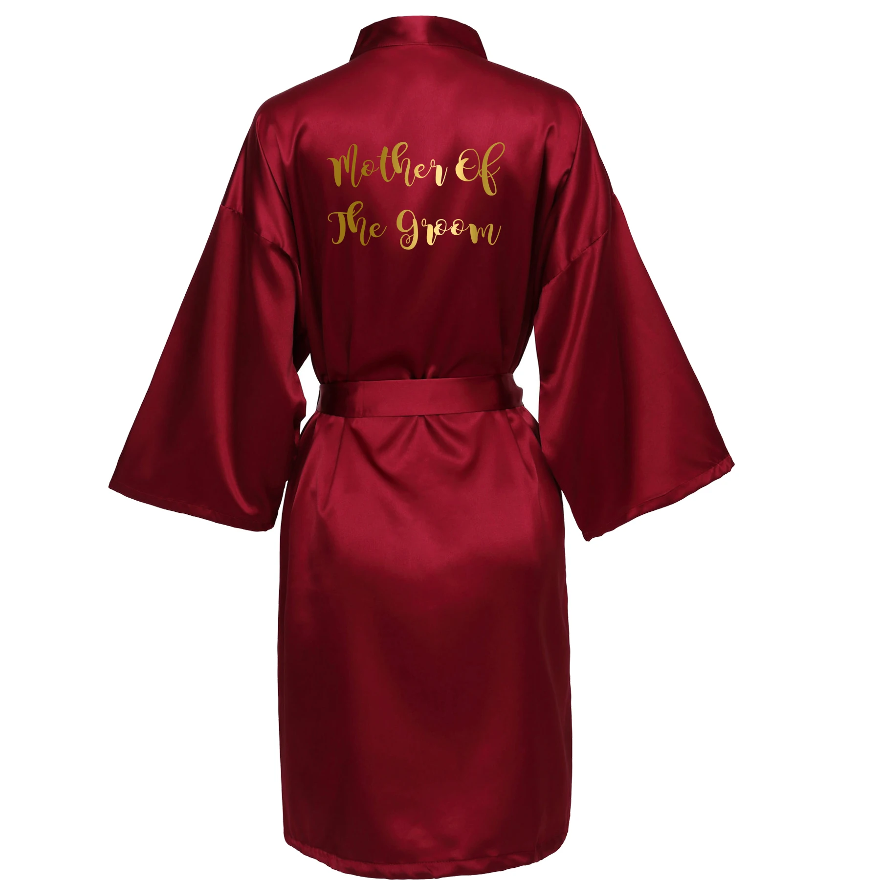 Burgund Mother groom Owiter женское Бордовое платье атласное шелковое свадебное банное платье Свадебный Рождественский подарок свадебное платье для подружки невесты белое платье одежда - Цвет: Burgund Mother groom