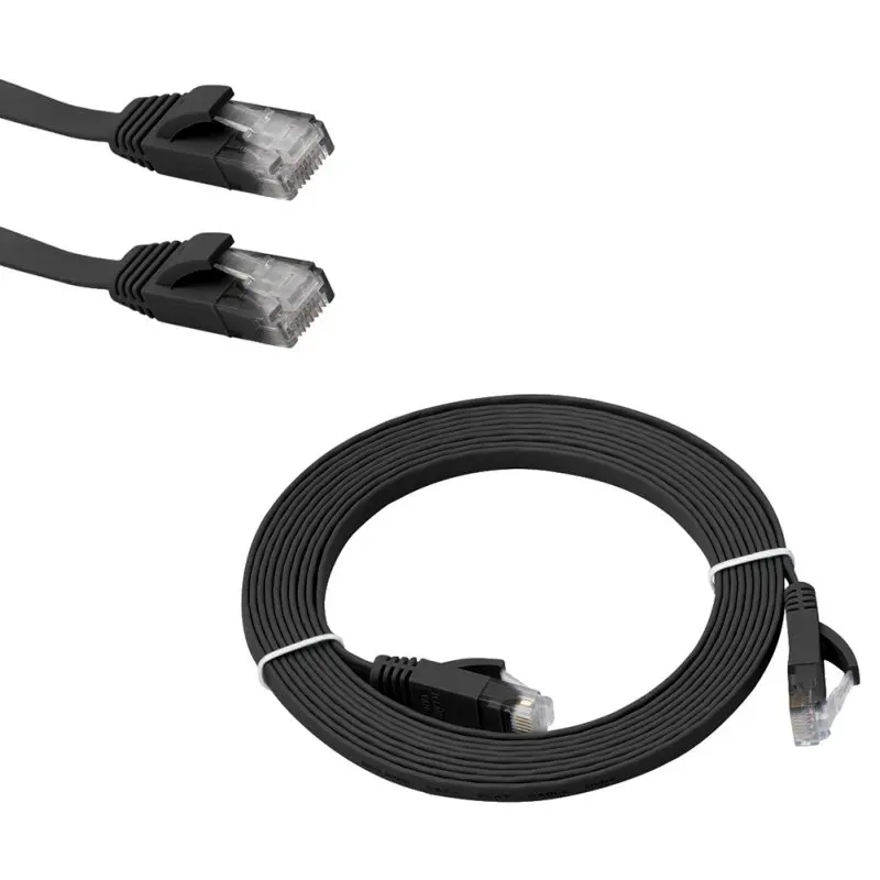 Универсальный 1 м 2 3 5 10 CAT 6 плоский UTP Ethernet кабель RJ45 патч LAN линия сетевой