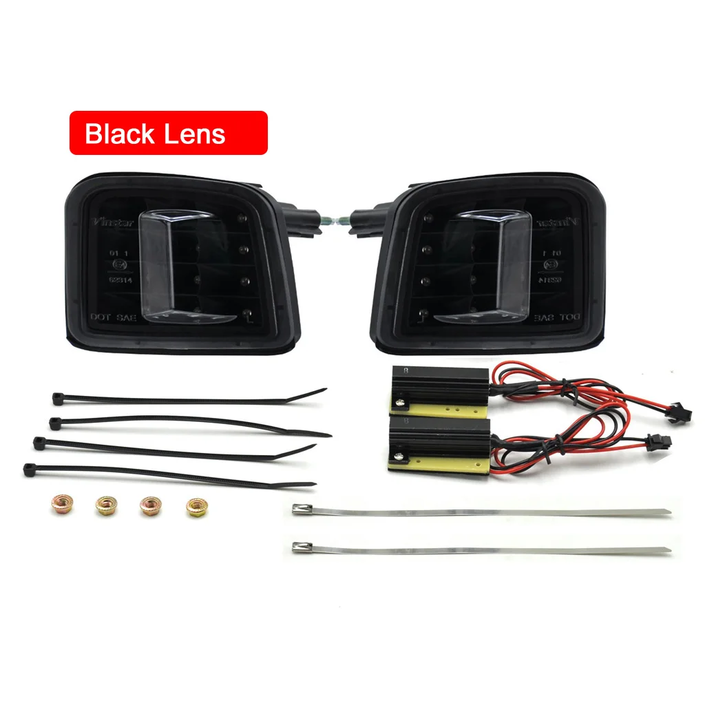 2 шт. без ошибок Светодиодный Боковой габаритный фонарь на передний бампер желтый