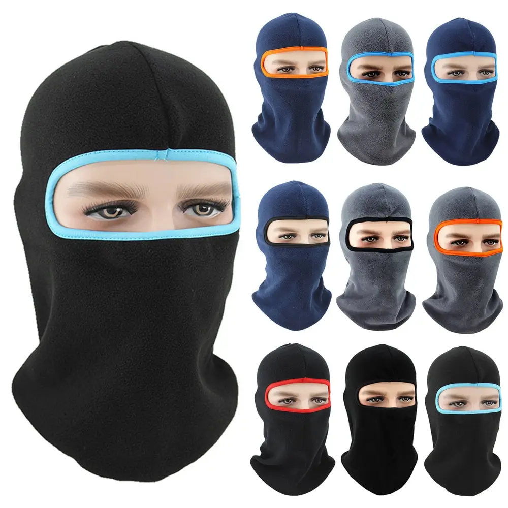 

2021 Fleece Winter Warmer Thermal Windproof Balaclava Cold Weather Hat Helmet Liner Full Face Caps Men Women Cap Beanies