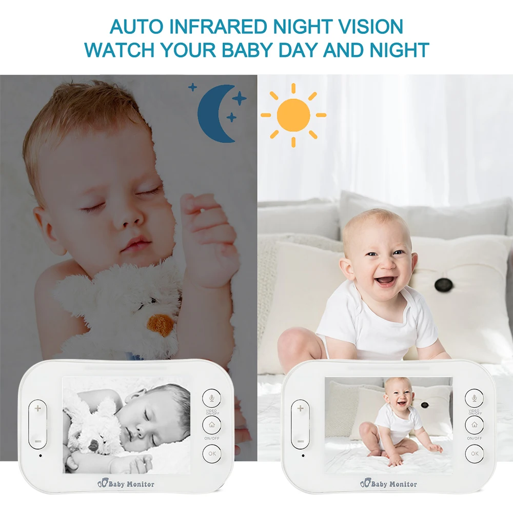 3 5 дюймов детская рация няня видеокамера для наблюдения за домашними животными