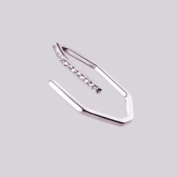 

Geometric Diamond Diamond Ring Female Light Luxury Fashion Korean Style Small Fresh Polygon Opening Finger Jewelry Q0722-A