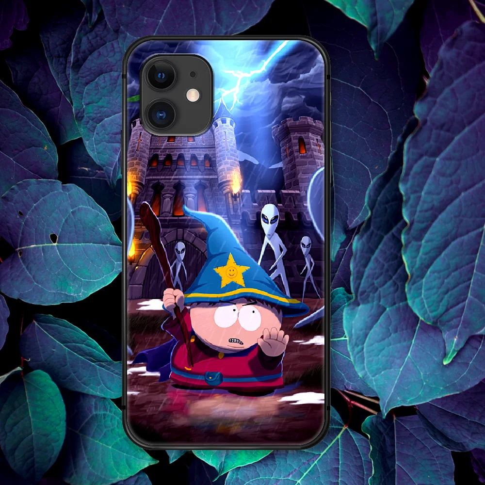 

South-Park Cute Funny Cartoon Phone Case For IPhone 4 4s 5 5S SE 5C 6 6S 7 8 Plus X XS XR 11 12 Mini Pro Max 2020 black Hoesjes